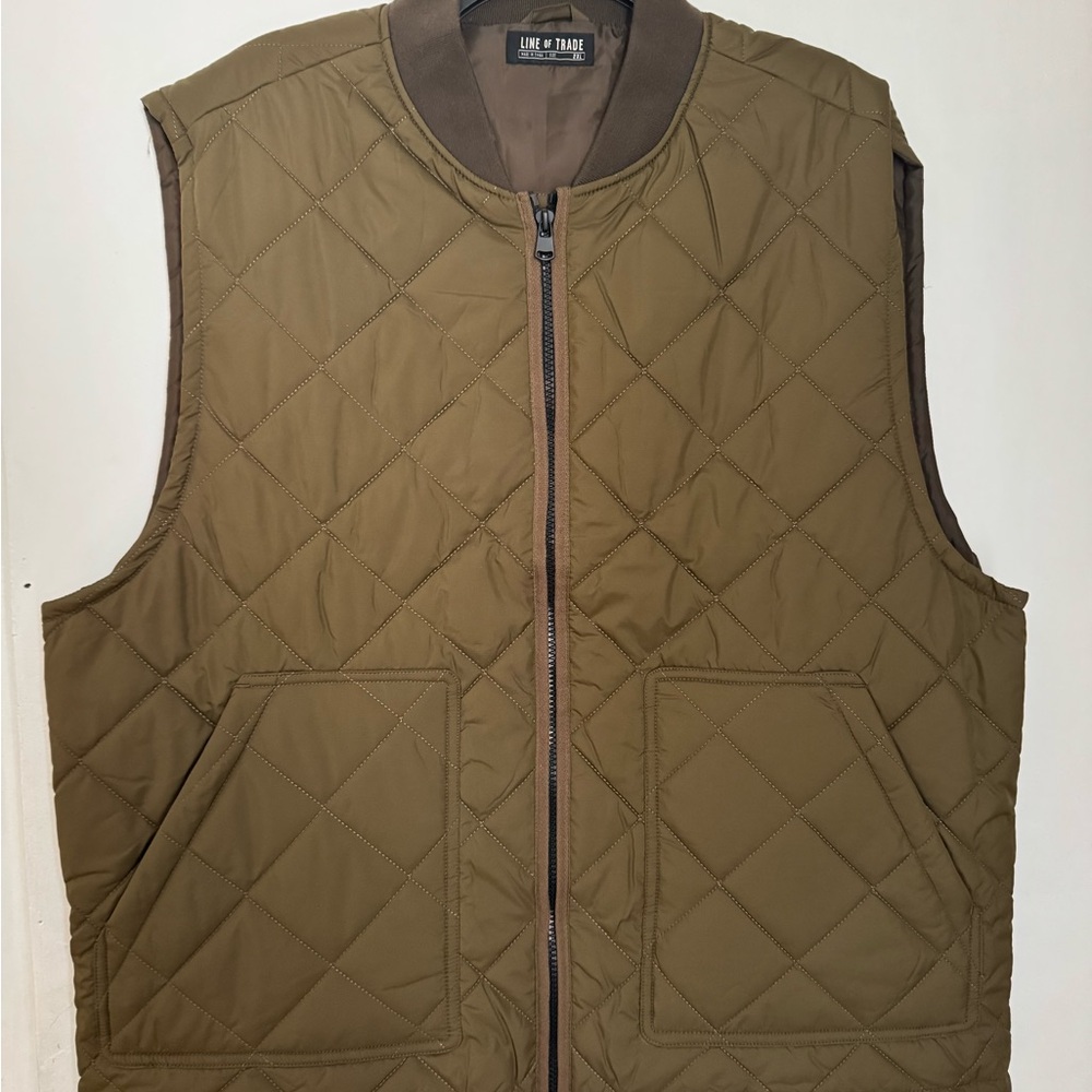 Men's Quilted Brown Vest
